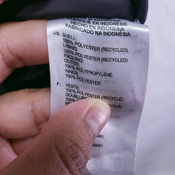 Adidas Adventure Purple Yellow Splatter Print Quilted Puffer Jacket Vest Hooded - Picture 3 of 15